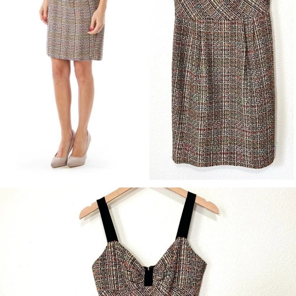 Chic Multicolor Tweed Dress by Trina Turk